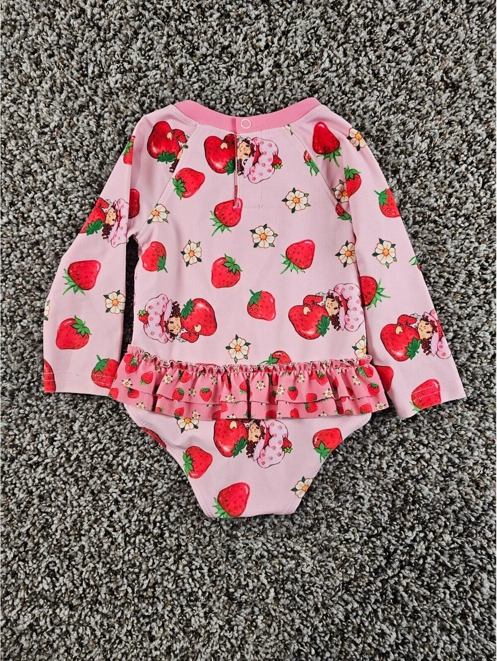 World of Strawberry Shortcake Baby Girls Sz 12M One Piece Swimsuit Pink